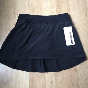 simple black tennis skirt